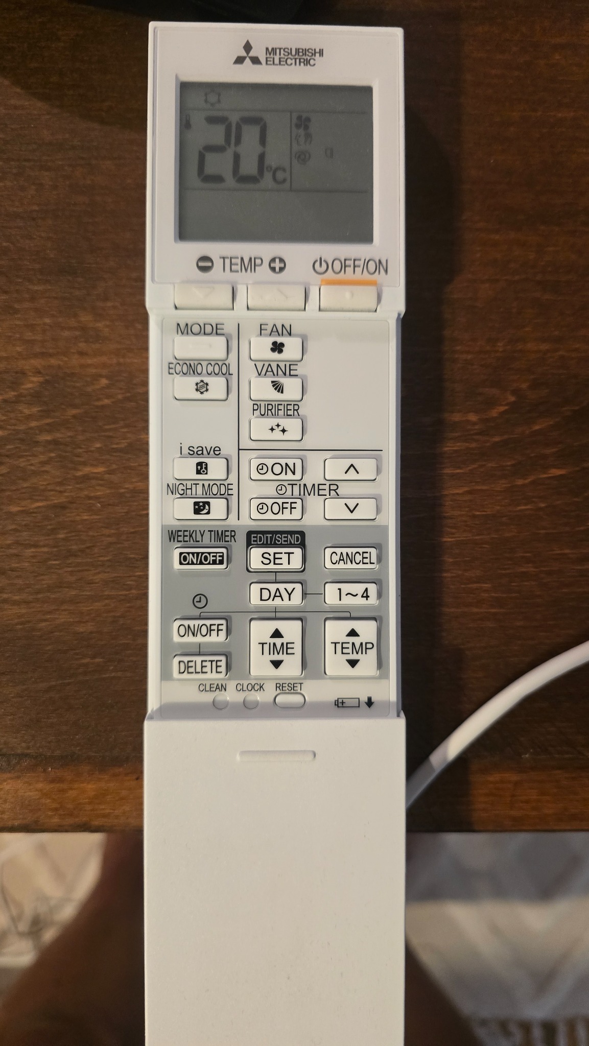Telecomando della climatizzazione